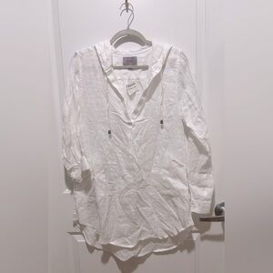 NWT Forcynthia Sz S Linen Coverup Tunic